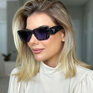 New  - PRADA Woman Sunglasses 0PR 08YS Havana Black/White